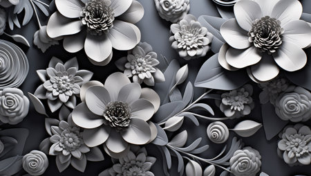 Three-dimensional background illustration with different colors for holiday cards and web development,Generated by AIの素材