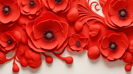 Three-dimensional background illustration with different colors for holiday cards and web development,Generated by AIの素材