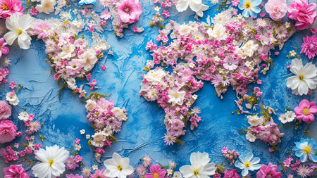 Photography Backdrops is made of rough canvas covered with a special putty, texture in the form of a world map,Generated by AIの素材