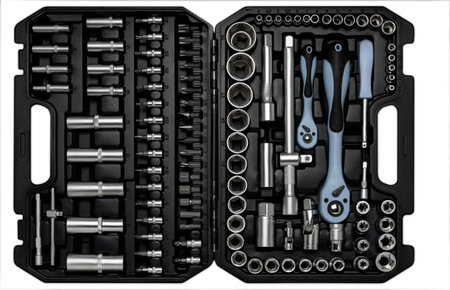 A set of tools in a toolbox