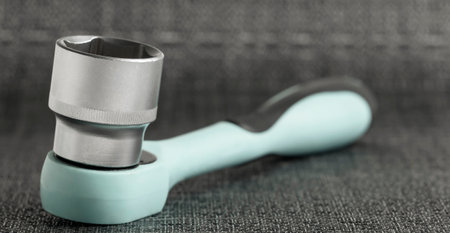 A set of keys and heads for car repairの写真素材