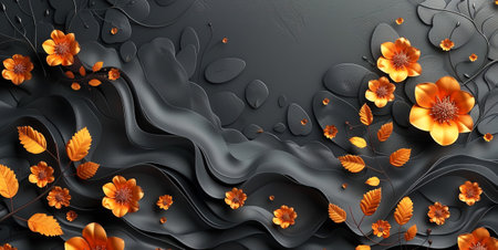 Three-dimensional background illustration with different colors for holiday cards and web development,Generated by AIの素材