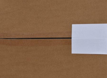 Large Cardboard Packing Box with sticker