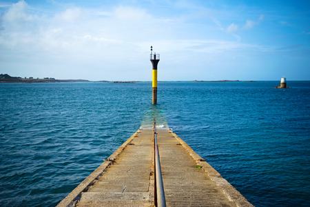 road into the seaの写真素材