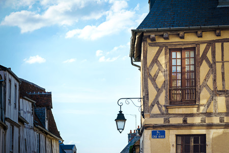 Typical french wood house, Britain Franceの写真素材