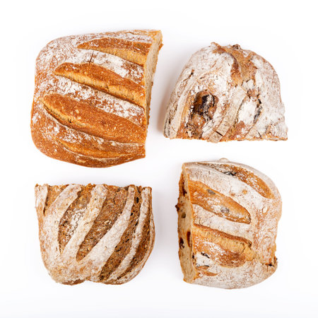 rustic bread of different types