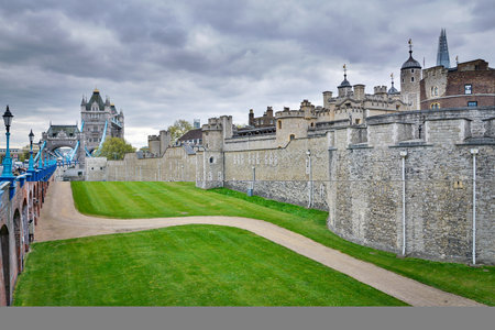 The Tower of London, medieval castle and prison. UK