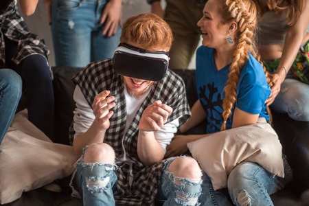 group of best friends having fun and enjoyの写真素材