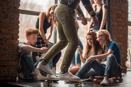 group of best friends having fun and enjoyの写真素材