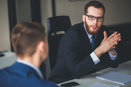 confident business man portraitの写真素材