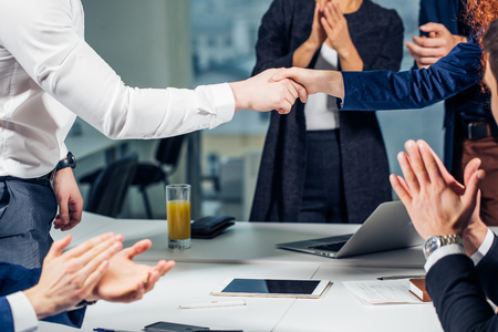 Business handshake. Business handshake and business people conceptの写真素材