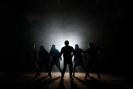 concept of street dance style. freestyle. dance industryの写真素材