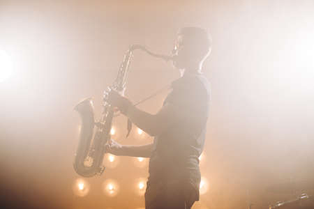 music workshop. begginning improvisation lesson. close up side view photoの写真素材