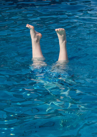 Fun in the bathの写真素材
