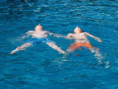 Boys in bathingの写真素材