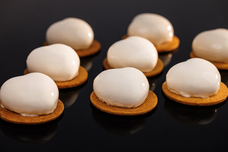 Tasty sweet dessert. Ideal for gourmet dessert lovers.の写真素材