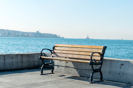 Wooden benchの写真素材