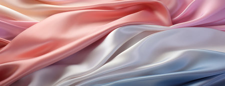Elegant Satin Fabric Wavesの素材