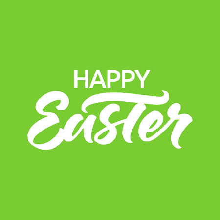Happy Easter! lettering for greeting Easter card or poster.のイラスト素材