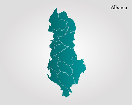map of Albania illustrationのイラスト素材