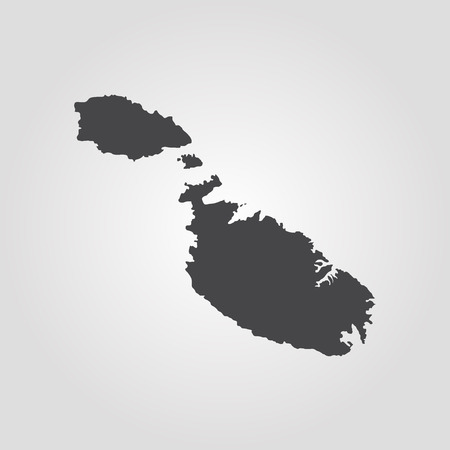 Map of Malta vectorのイラスト素材