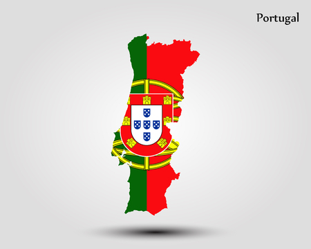 Map of Portugal vectorのイラスト素材