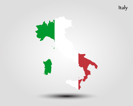 Map of Italy vectorのイラスト素材