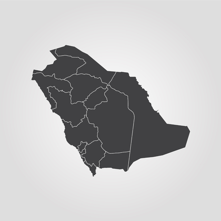 Map of Saudi Arabia. Vector illustration. World mapのイラスト素材
