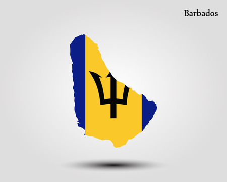 Map of Barbados. Vector illustration. World mapのイラスト素材