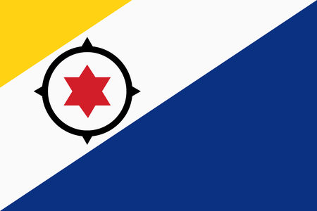 Flag of Bonaire. Vector illustration. World flagのイラスト素材
