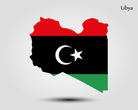 Map of Libya. Vector illustration. World mapのイラスト素材