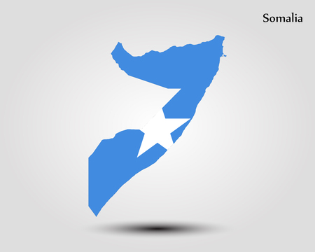 Map of Somalia. Vector illustration. World mapのイラスト素材