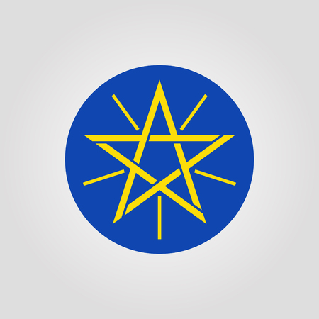 National emblem of Ethiopia. Vector illustration. World emblemのイラスト素材