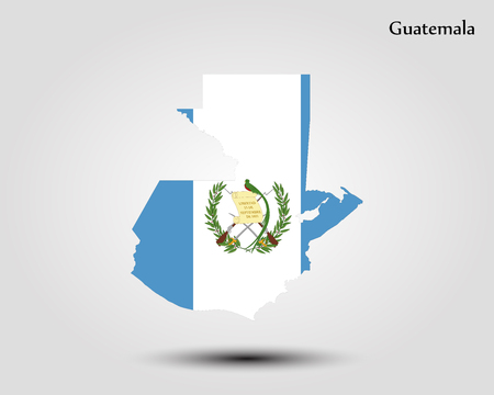 Map of Guatemala. Vector illustration. World mapのイラスト素材