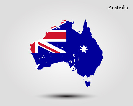 Map of Australia. Vector illustration. World mapのイラスト素材