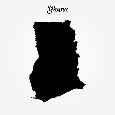 Map of Ghana. Vector illustration. World map.のイラスト素材