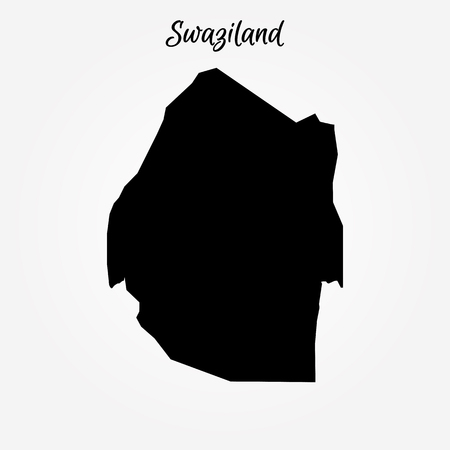 Map of Swaziland. Vector illustration. World mapのイラスト素材