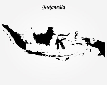 Map of Indonesia. Vector illustration. World mapのイラスト素材