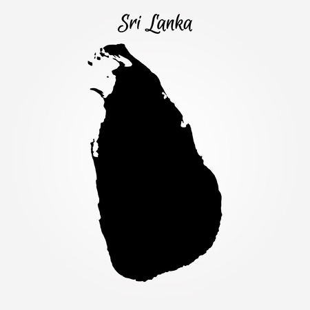 Map of Sri Lanka. Vector illustration. World mapのイラスト素材