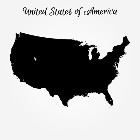 Map of the United States of America. Vector illustration. World mapのイラスト素材