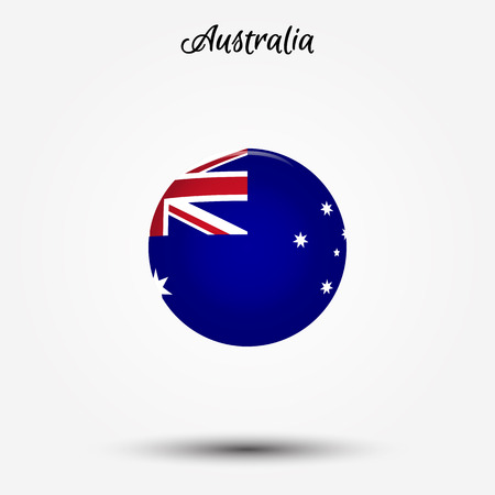 Flag of Australia icon. Vector illustration. World flagのイラスト素材