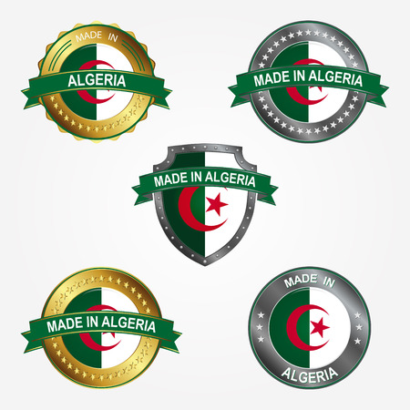 Design label of made in Algeriaのイラスト素材