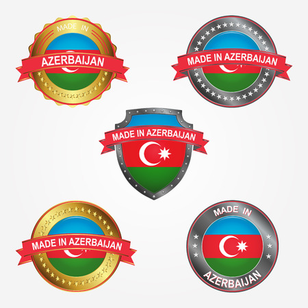 Design label of made in Azerbaijanのイラスト素材