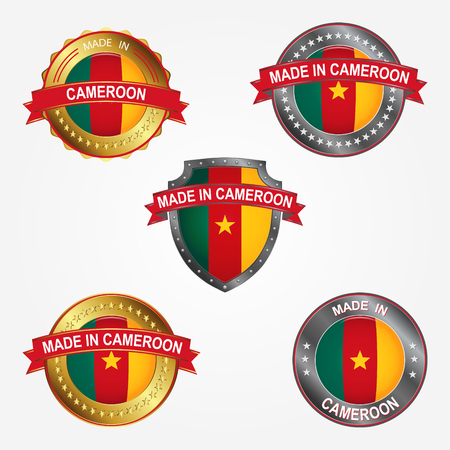 Design label of made in Cameroonのイラスト素材