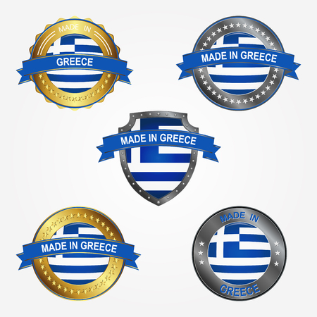 Design label of made in Greeceのイラスト素材