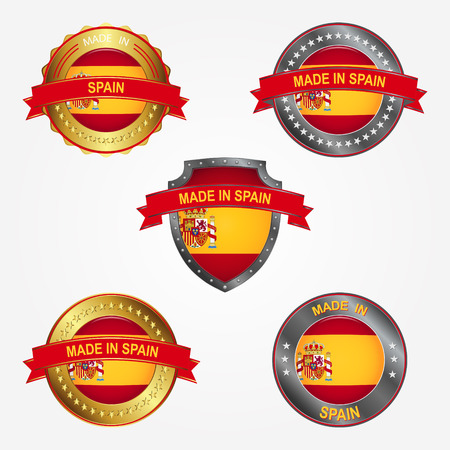 Design label of made in Spainのイラスト素材