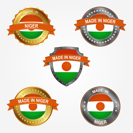 Design label of made in Nigerのイラスト素材