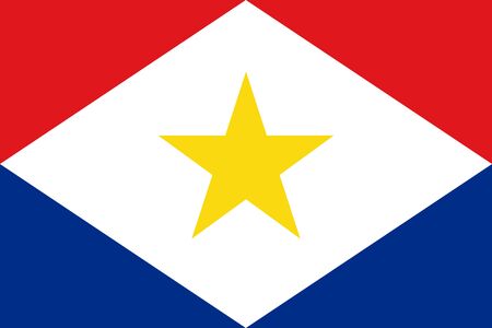 Flag of Saba. Vector illustrationのイラスト素材