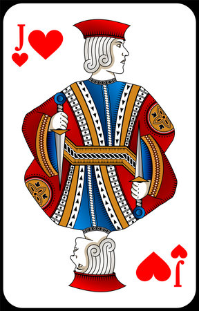 Poker playing card queen spades. New design of playing cards.のイラスト素材