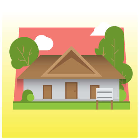 house and treeのイラスト素材